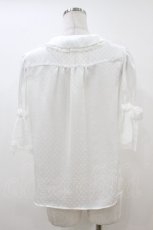 画像2: MILK / ドットパフブラウス  オフ H-26-07-15-1053-ML-BL-AK-ZH (2)