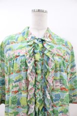 画像3: Jane Marple Dans Le Salon / Sunnyside town granny’s blouse  ブルーグレイ H-26-07-15-1057-JM-BL-KB-ZH (3)