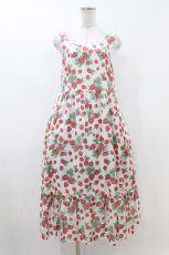 画像1: Jane Marple / Strawberry gardenのストラップドレス  白 H-26-07-15-1013-JM-OP-KB-ZH (1)