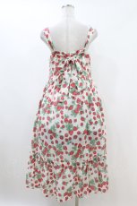 画像2: Jane Marple / Strawberry gardenのストラップドレス  白 H-26-07-15-1013-JM-OP-KB-ZH (2)