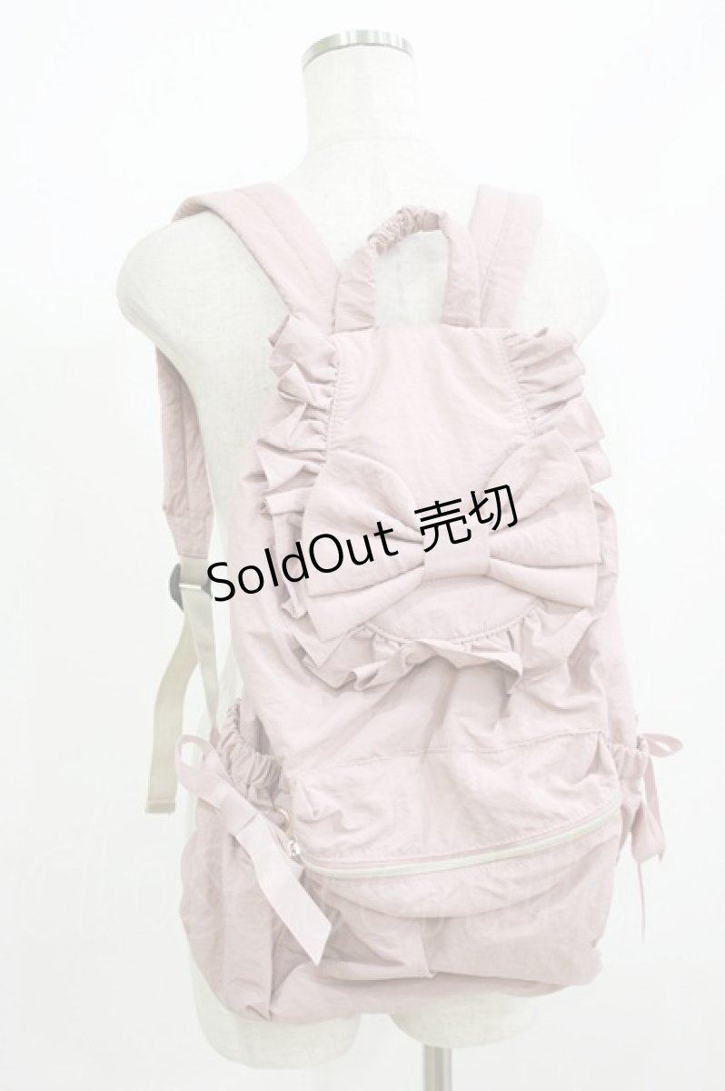画像1: m petit by misako / TT AM リボンフラップ リュックサック  ピンク H-26-07-15-053-LO-BG-NS-ZH (1)