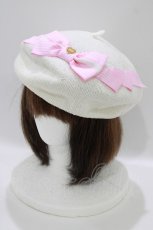 画像1: Angelic Pretty / Cuteストライプリボンサマーベレー  シロ H-26-07-15-079-AP-AC-NS-ZH (1)