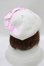 画像2: Angelic Pretty / Cuteストライプリボンサマーベレー  シロ H-26-07-15-079-AP-AC-NS-ZH (2)