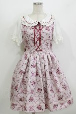画像1: Ank Rouge / RomanticBouquetスピンドルワンピース M ピンク H-26-07-15-022-CA-OP-NS-ZH (1)