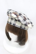画像1: Angelic Pretty / British Bearベレー  アイボリー H-26-07-16-004-AP-AC-NS-ZH (1)