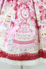 画像5: BABY,THE STARS SHINE BRIGHT / なかよしくみゃちゃんの BABY Anniversary柄 ジュディジャンパースカート Free エンジ H-26-07-16-029-BA-OP-NS-ZH (5)