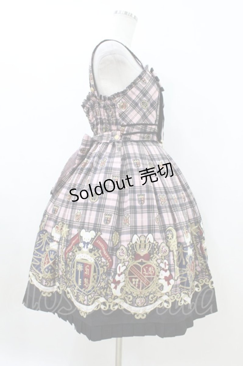 画像3: Angelic Pretty / リリカルバニーCollegeジャンパースカート Free ピンク H-26-07-16-030-AP-OP-NS-ZH (3)