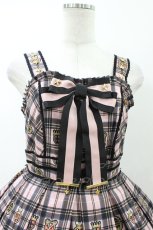 画像4: Angelic Pretty / リリカルバニーCollegeジャンパースカート Free ピンク H-26-07-16-030-AP-OP-NS-ZH (4)