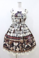 画像1: Angelic Pretty / British Bearジャンパースカート Free アイボリー H-26-07-16-031-AP-OP-NS-ZH (1)
