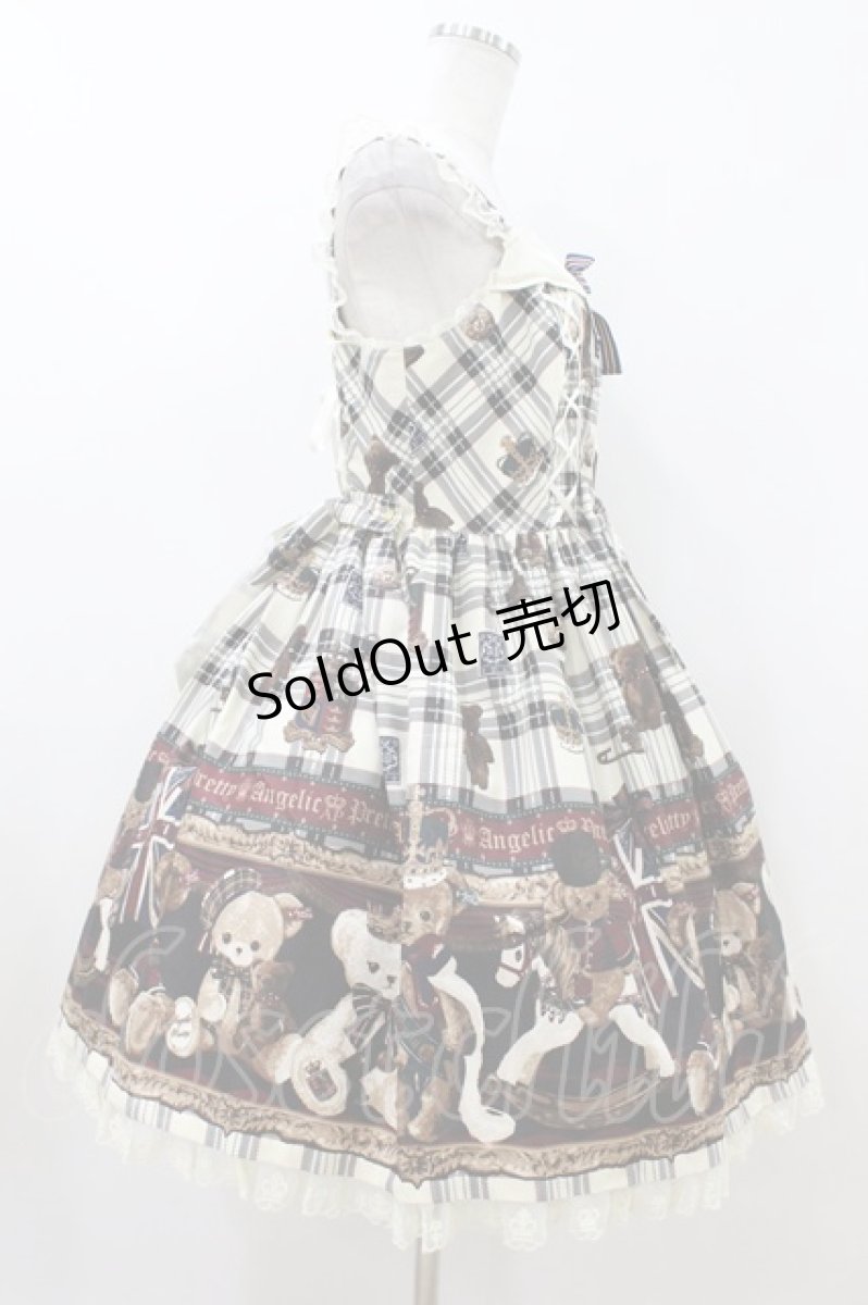 画像3: Angelic Pretty / British Bearジャンパースカート Free アイボリー H-26-07-16-031-AP-OP-NS-ZH (3)