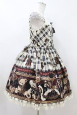 画像3: Angelic Pretty / British Bearジャンパースカート Free アイボリー H-26-07-16-031-AP-OP-NS-ZH (3)