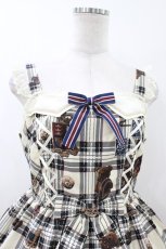 画像4: Angelic Pretty / British Bearジャンパースカート Free アイボリー H-26-07-16-031-AP-OP-NS-ZH (4)
