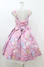 画像2: Angelic Pretty / Fancy Stationeryジャンパースカート Free ピンク H-26-07-16-032-AP-OP-NS-ZH (2)