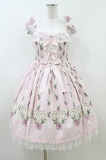 画像1: Angelic Pretty / すずらんBouquetジャンパースカート Free ピンク H-26-07-16-035-AP-OP-NS-ZH (1)