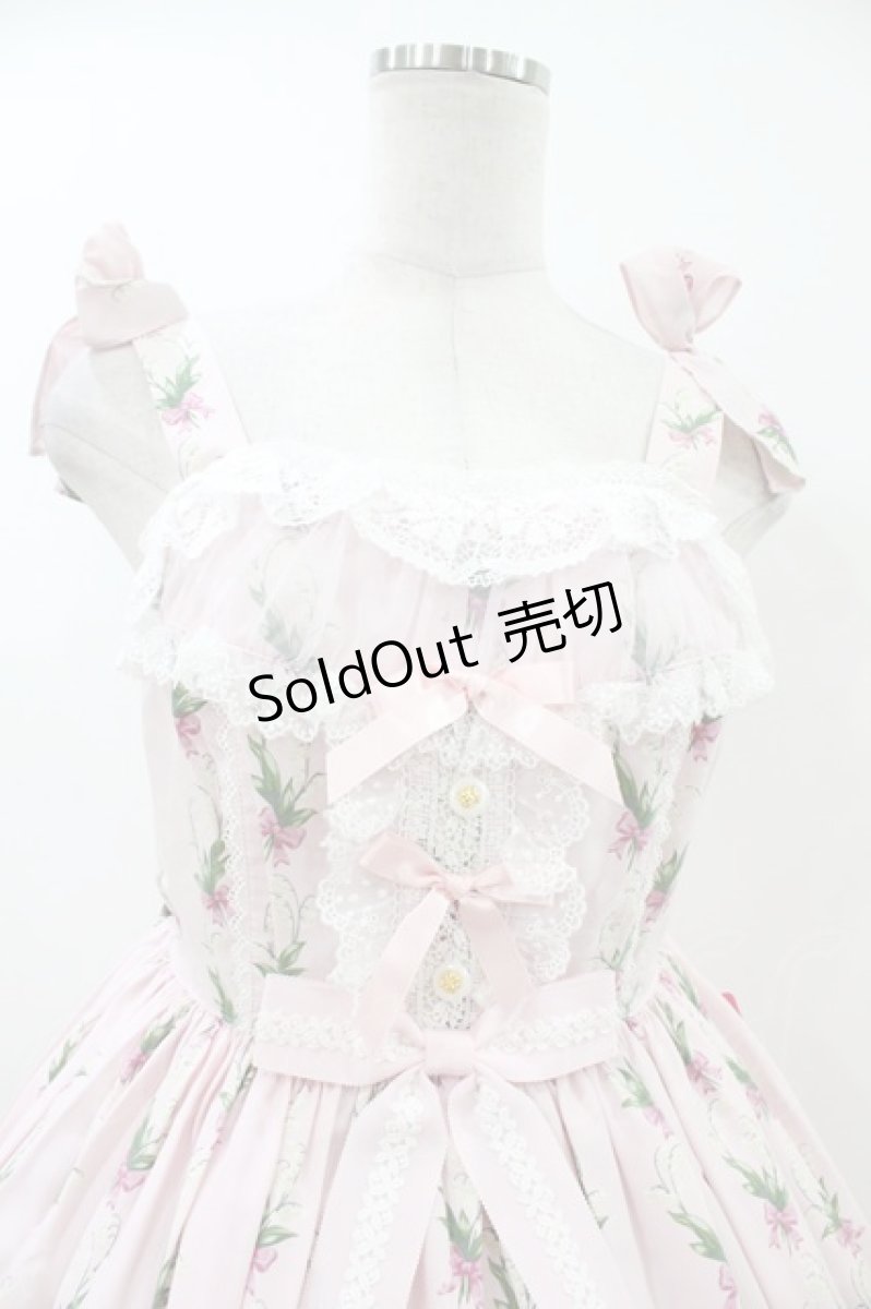 画像4: Angelic Pretty / すずらんBouquetジャンパースカート Free ピンク H-26-07-16-035-AP-OP-NS-ZH (4)