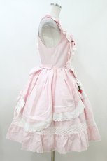 画像3: BABY,THE STARS SHINE BRIGHT / ゆらゆらいちごのStrawberry Gardenジャンパースカート Free ピンク H-26-07-16-036-BA-OP-NS-ZH (3)