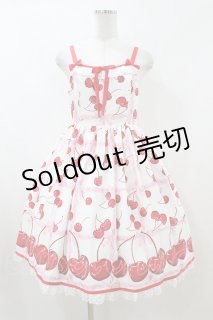 Angelic Pretty / Charming Cherryジャンパースカート Free 白 H-26-07
