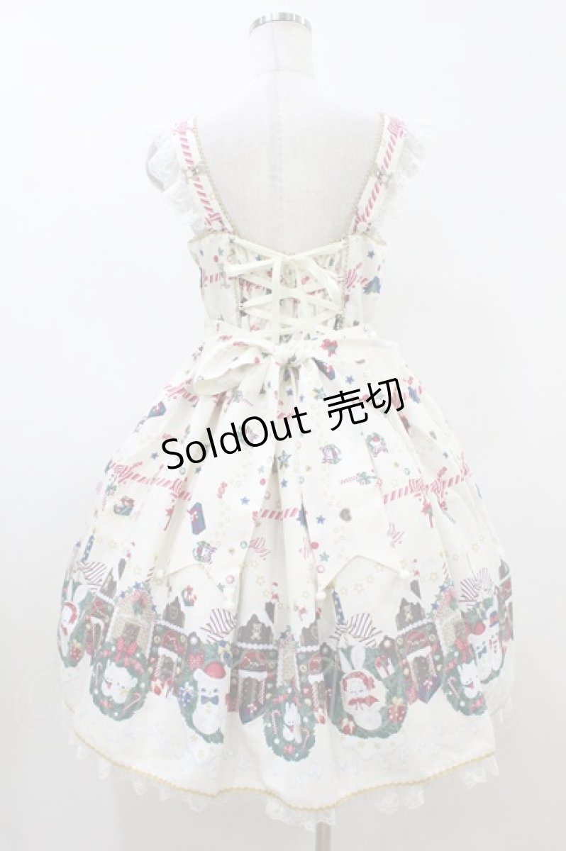 画像2: Angelic Pretty / Fancy Noelジャンパースカート Free 白 H-26-07-16-039-AP-OP-NS-ZH (2)