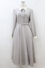 画像1: an another angelus / リボンタイ付きクレリックサーキュラーワンピース Free L/GRAY H-26-07-16-042-CA-OP-NS-ZH (1)