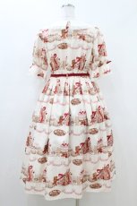 画像2: axes femme kawaii / お菓子の家柄ワンピース M アイボリー H-26-07-16-044-AX-OP-NS-ZH (2)