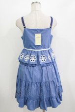 画像3: Emily Temple cute / フラワーボーラーノースリーブワンピース  ブルー H-26-07-16-1025-ET-OP-KB-ZH (3)