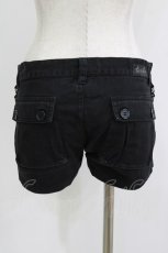 画像3: STIGMATA / ショートデニムパンツ  黒 H-26-07-16-1031-PU-PA-AK-ZH (3)