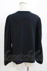 画像2: Jane Marple Dans Le Salon / Puffy sleeve pullover  ブラック H-26-07-16-1043-JM-TO-KB-ZH (2)
