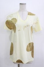 画像1: Q-pot. / cheese Tシャツ  イエロー H-26-07-16-1051-QP-TO-KB-ZH (1)
