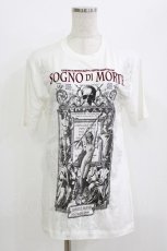 画像1: SEX POT ReVeNGe / プリント半袖カットソー XS 白 H-26-07-16-1059-SP-TO-AK-ZH (1)