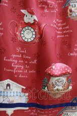 画像4: Emily Temple cute / Tick Tock Clockノースリーブワンピース  レッド H-26-07-16-1006-ET-OP-KB-ZH (4)