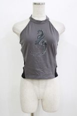 画像1: PUNK RAVE / Reversible printed vest M-L ブラック×グレー H-26-07-16-1066-PU-TO-KB-ZH (1)