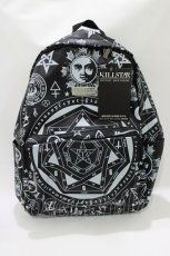 画像2: KILL STAR / プリントリュック  黒 H-26-07-16-1069-PU-BG-AK-ZH (2)