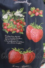 画像4: Leur Getter / Strawberry Garden袖付きワンピース L(トールサイズ) ネイビー H-26-07-16-1009-LU-OP-KB-ZH (4)
