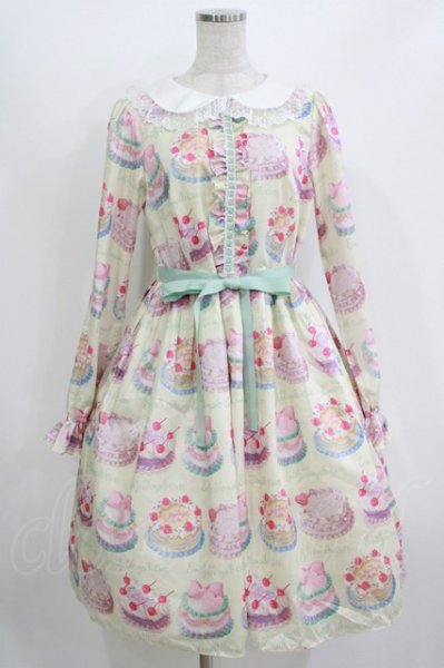 Emily Temple cute / Decoration CAKEワンピース M クリーム H-26-07