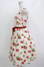 画像2: Emily Temple cute / Dear Strawberryノースリーブワンピース  アイボリー H-26-07-16-1015-ET-OP-KB-ZH (2)