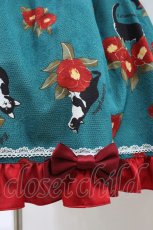 画像5: metamorphose / 椿爛漫〜ねこのかくれんぼ〜ワンピース サイズ1 碧緑色（グリーン系） H-26-07-16-024-ME-OP-NS-ZH (5)