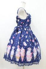画像3: Angelic Pretty / Decoration Ice Creamジャンパースカート Free ネイビー H-26-07-16-026-AP-OP-NS-ZH (3)