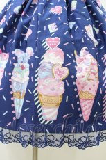 画像5: Angelic Pretty / Decoration Ice Creamジャンパースカート Free ネイビー H-26-07-16-026-AP-OP-NS-ZH (5)