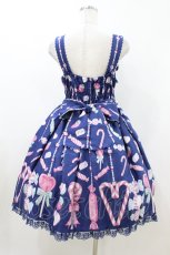 画像2: Angelic Pretty / Candy Ornamentジャンパースカート Free ネイビー H-26-07-16-027-AP-OP-NS-ZH (2)