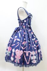 画像3: Angelic Pretty / Candy Ornamentジャンパースカート Free ネイビー H-26-07-16-027-AP-OP-NS-ZH (3)