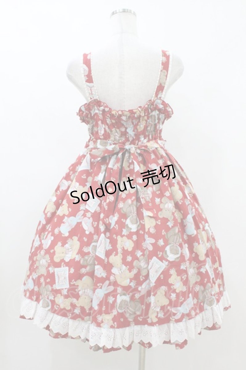 画像2: Angelic Pretty / Vintage Toysジャンパースカート Free レッド H-26-07-16-028-AP-OP-NS-ZH (2)