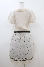 画像2: Cherir la femme / ベルト付き刺繍ワンピース M アイボリー H-26-07-17-031-LO-OP-NS-ZH (2)