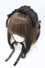 画像1: Pina sweetcollection / フリルヘッドドレス  ブラウン H-26-07-17-004-LO-AC-NS-ZH (1)