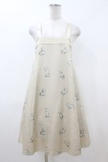 画像1: franche lippee black / シルエットねこジャンスカ M ベージュ H-26-07-17-033-LO-OP-NS-ZH (1)