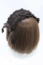 画像2: Pina sweetcollection / フリルヘッドドレス  ブラウン H-26-07-17-004-LO-AC-NS-ZH (2)