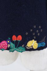 画像3: Franche Lippee / 刺繍ニット M ネイビー H-26-07-17-054-LO-TO-NS-ZH (3)