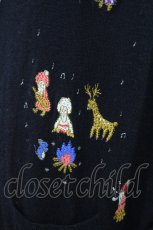 画像3: Franche Lippee / ロングカーディガン M ブラック H-26-07-17-058-LO-TO-NS-ZH (3)