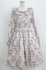 画像1: Melody BasKet / Rose Princessブラウスワンピース M ピンク H-26-07-17-1010-LO-OP-KB-ZH (1)