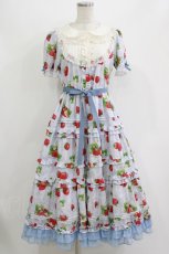 画像1: Emily Temple cute / Dear Strawberry Anniversaryドレス  サックス H-26-07-17-1019-ET-OP-AK-ZH (1)
