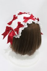 画像2: BABY,THE STARS SHINE BRIGHT / Ribbon ribbon bloomsヘッドドレス  オフ白/エンジ H-26-07-17-001-BA-AC-NS-ZH (2)
